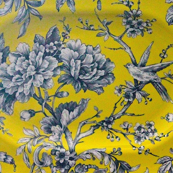 222 FIFTH ADELAIDE YELLOW PLATTER PORCELAIN NEW 14 INCH NEW - Picture 4 of 6